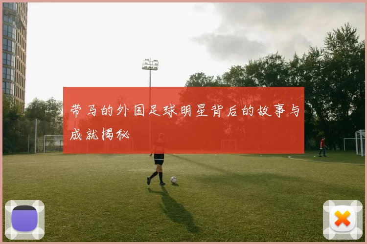 带马的外国足球明星背后的故事与成就揭秘