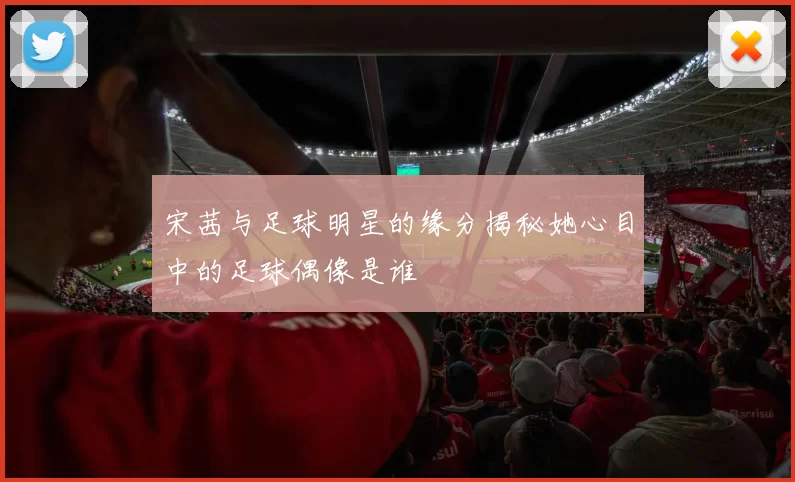 宋茜与足球明星的缘分揭秘她心目中的足球偶像是谁